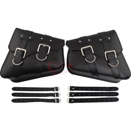 Motorcycle Bag Universal Saddle Bags Pu Leather Side Tool Bag out door Luggage For Harley Davidson Sportster XL 883 1200