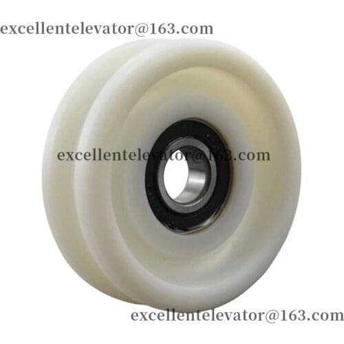 Escalator Handrail Guide Roller Use for Thyssenkrupp OD100mm W34mm 6204-2RS 1 Pack=10 Pieces