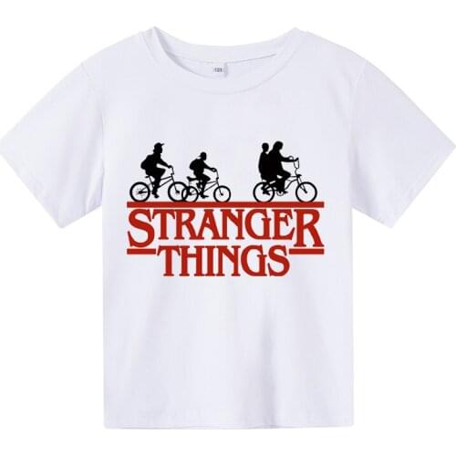 New Stranger Things Season 3 4-14T Shirt girl Kawaii Cartoon Summer Tops 2021 T-shirt Funny Graphic Tees Unisex baby clothes