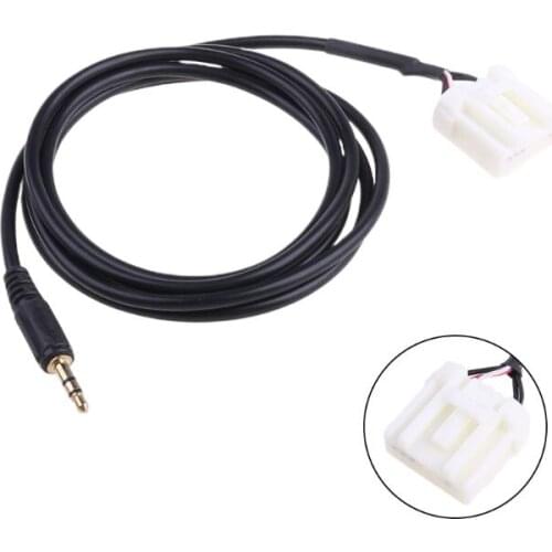 3.5mm Mini Jack AUX Player Earphone Input Cable Adapter For Mazda 2 3 5 6 E7CA