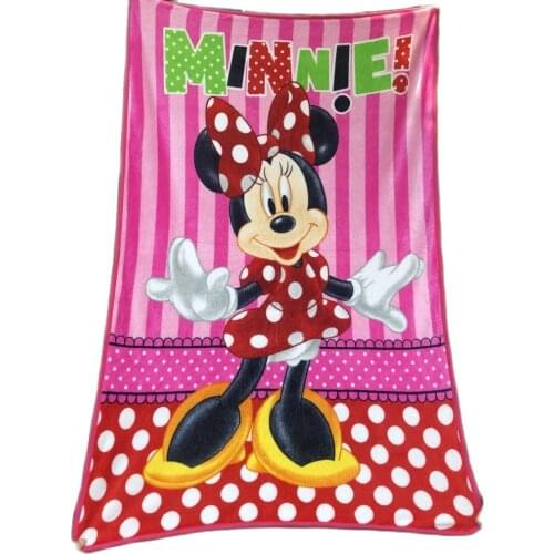 Pink Disney Minnie Mickey Mouse Blanket Throw Baby Girls Boys Kids Children Pets 100x140cm Sleeping Cover on Crib Plane 100x120