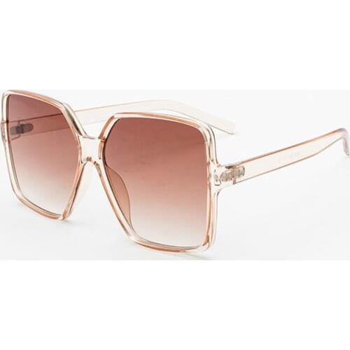 NerZhul Oversized Champagne Sunglasses Women Ocean Candy Ladies Shades New 2018 Big Frame Sun Glasses Female UV400 Protection