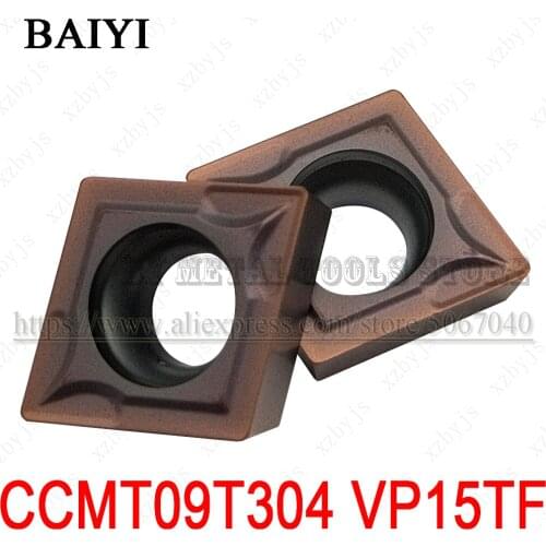CCMT09T304 VP15TF Carbide inserts CCMT 09T304 metal turning tools cutter lathe blade CCMT 09T308 CNC tool for stainless steel
