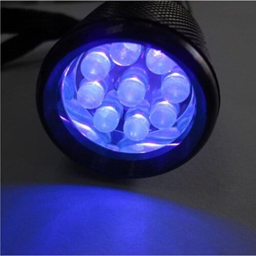 9W UV Resin Curing Lamp Light 9 LED 395nm UV Resin Nail Dryer Blacklight Flashlights Jewelry Tools