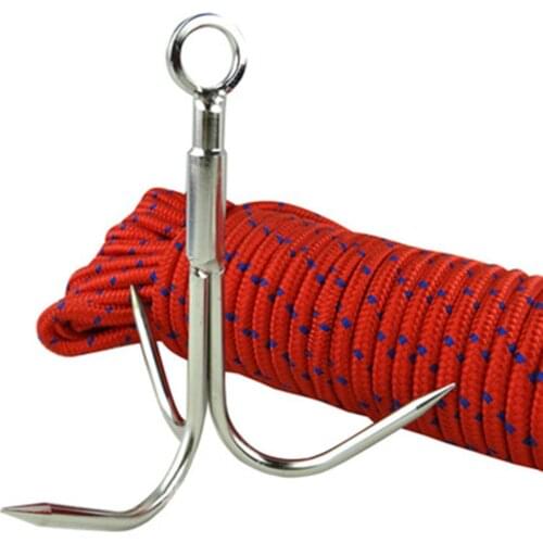 Outdoor Survival Equipment Climbing Claw Stainless Steel Mountaineering Hook Fighting hook Anti-rust strong load-bearing