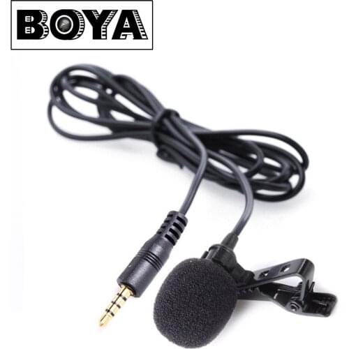 BOYA BY-LM10 Smartphone Omnidirectional Lavalier Microphone for iPhone 7 6 6s 5 Sumsang GALAXY Android Phone Broadcast Recording