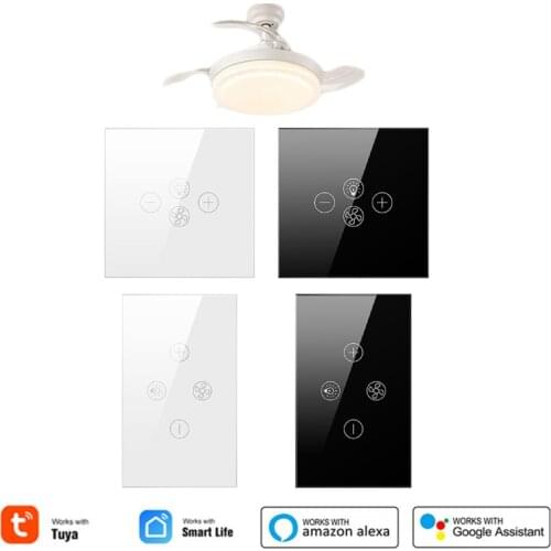 Tuya Wifi Fan Light Switch, Smart Ceiling Fan Lamp Switch with Various Speed Voice Controlled by Alexa Google Home,kitchen