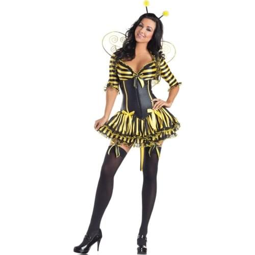 Free Shipping Top Quality Lovely Adult Bumblee Costume 3S1492 Halloween Costumes For Women