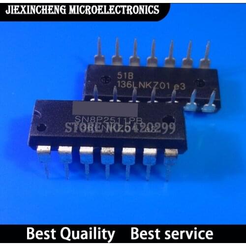 10PCS SN8P2511PB SN8P2511 DIP14 New Original