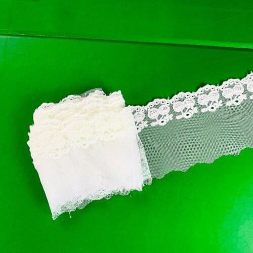 2 Yards/lot Cherry Water-soluble Lace Small Lace By The Compilation of Hollow Wave Lace Wedding Dress Home Clothing Accessory