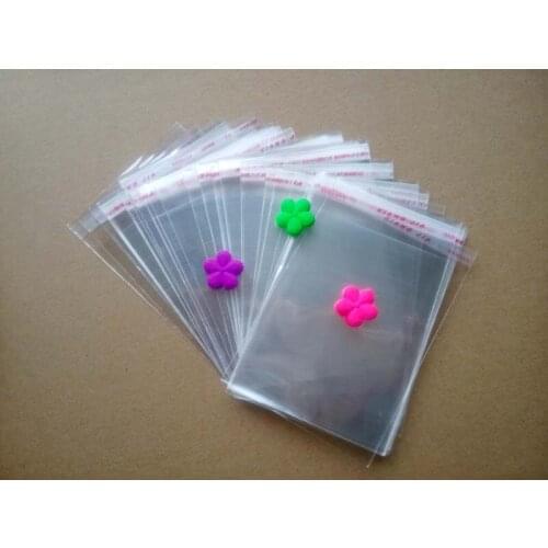 2000PCS 6*8cm Clear Resealable Cellophane/BOPP/Poly Bags Transparent Opp Bag Packing Plastic Bags Self Adhesive Seal for gift
