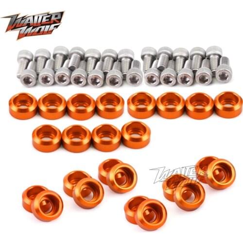 24pcs Screws Fender Frame Bolts For DUKE 390 2018-2020 2019 Motorcycle Accessories Fender Frame Fairing Windshield M6