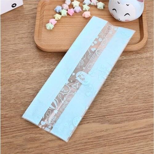 50pcs Cartoons Candy Cookies Gift Bags Snack Biscuit Baking Package Wedding Birthday Party Decoration Christmas Gift Bags