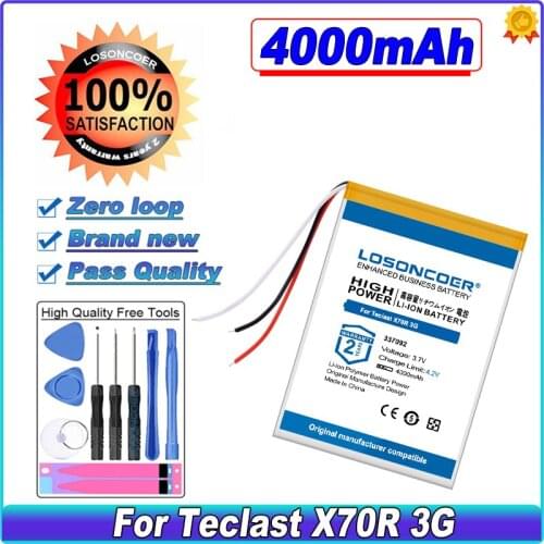 4000mAh 337092 Battery For Teclast X70R 3G Tablet PC New Batteries