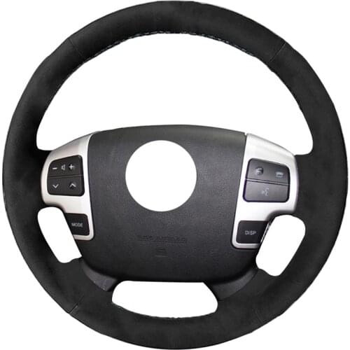 Alcantara Material Suede Leather Car Steering Wheel Cover for Toyota Land Cruiser 2008-2015 Tundra 2007-2013 Sequoia 2008-2011