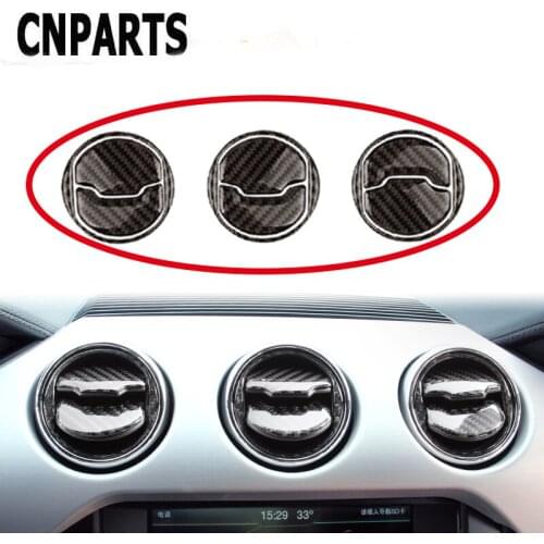 CNPARTS Car Accessories For Ford Mustang 2015 2016 2017 GT500 GT 350 Interior Covers Trim Carbon Fiber Stickers Cool 3d