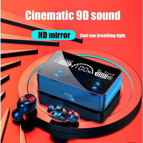 Wireless Earphone Mini Earbuds TWS X3 Bluetooth-compatible Headphones Mirror Wireless Earphones Sports Game Headset Waterproof