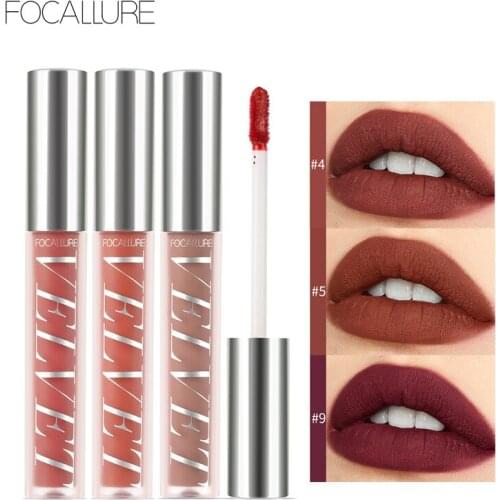 FOCALLURE Velvet Matte Liquid Lipstick High Quality Sexy Lip Pigment Waterproof Long Lasting Natural light Makeup Lipstick