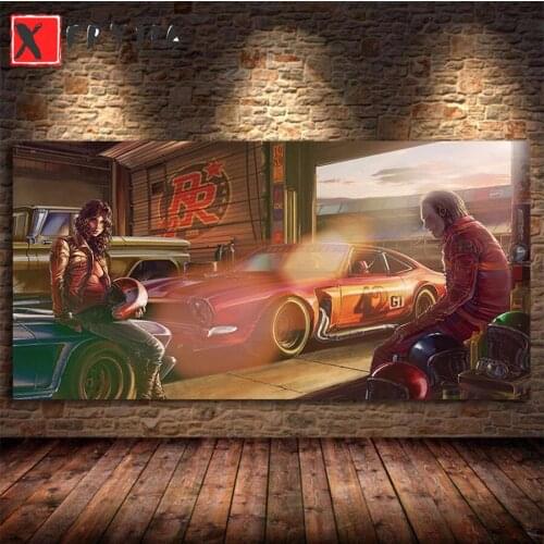 Full square Round drill Diamond embroidery Classic racing cartoon car art 5D DIY diamond Painting Cross Stitch Rhinestone Mosaic