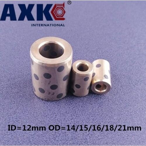 Linear Graphite Copper Lm12 12mm OD 14/15/16mm Set Bearing Bushing Oil Self-lubricating JDB Free Shipping 2020 New sale