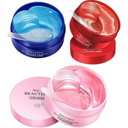 Hydrogel Eye Patches With Hyaluronic Acid And Red Algae Moisturizing Eye Mask Anti Eye Bags 60pcs