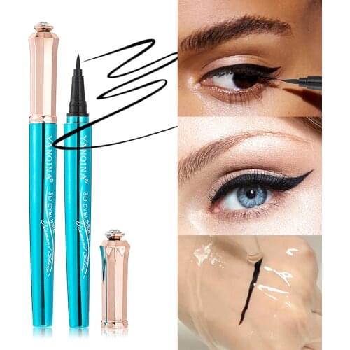 Yanqina yan qi na Eyeliner Cool Black Quick-Drying Waterproof And Sweatproof Anti-smudge Water Extractor Smooth Shrimp Goods