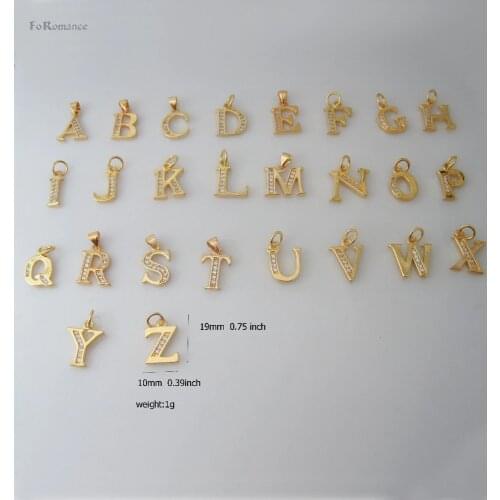 26 LETTERS GP 18" TWIST NECKLACE&LETTER A B C D E F G H I J K L M N O P Q R S T U V W X Y Z INITIAL CZ STONE SHINNING PENDANT