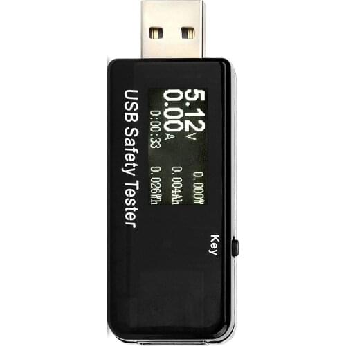 Professional USB Safety Tester Digital Power Meter Tester Multimeter Current and Voltage Monitor DC 5.1A 30V Amp Voltage Meter