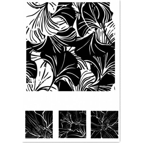 11*16CM Flower Seal Transparent Clear Stamps / Silicone Seals Roller Stamp For DIY Scrapbooking Photo Album/Card Making