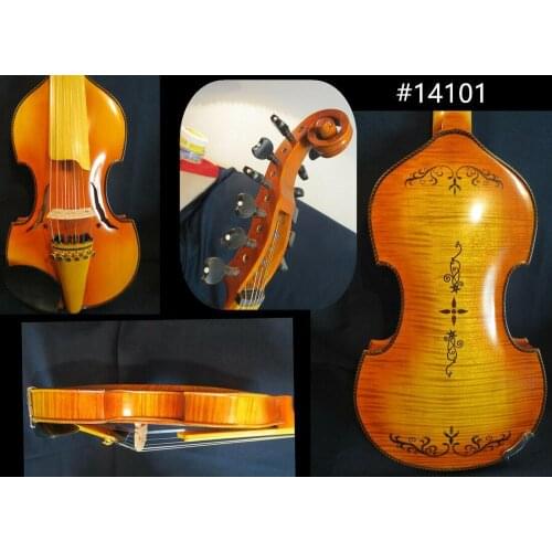 Baroque style SONG master 6x6 strings 14" Viola d'Amore ,carving back #14101