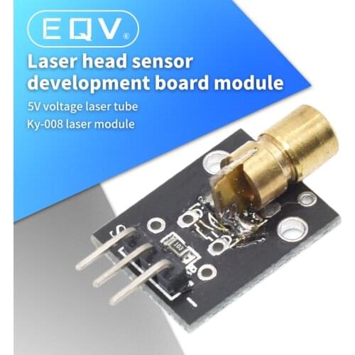 Smart Electronics New KY-008 3pin 650nm Red Laser Transmitter Dot Diode Copper Head Module for Arduino AVR PIC DIY Free Shipping