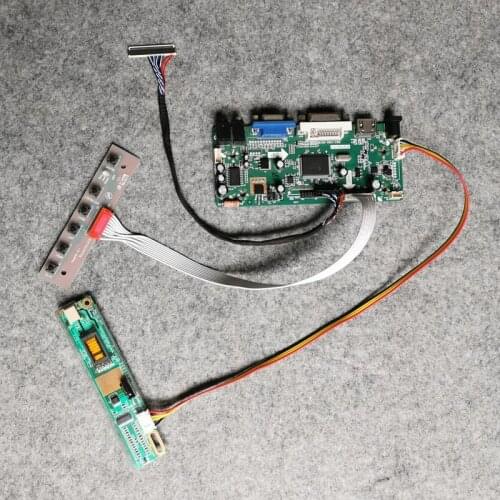 VGA+DVI 1280*800 Fit QD15TL07/QD15TL09/QD14TL01/QD14TL02 matrix M.NT68676 DIY kit 1CCFL LVDS 30 Pin LCD monitor drive board