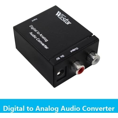 Wiistar TV Optical SPDIF&Coaxial Digital to L/R Analog Audio converter