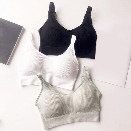 Women Yoga Sports Bra Breathable Gym Top Anti-sweat Shockproof Padded Fitness Brassie Underwear Push Up Wire Free Strap Bras