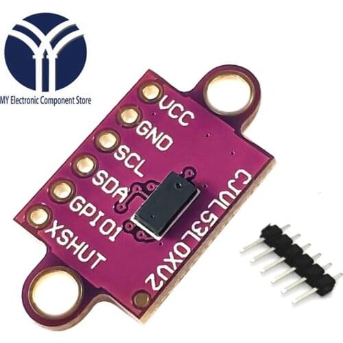 1piece VL53L0X Time-of-Flight (ToF) Laser Ranging Sensor Breakout 940nm GY-VL53L0XV2 Laser Distance Module I2C IIC