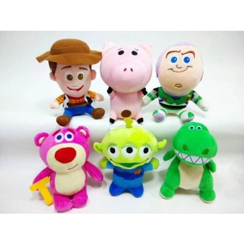 23cm Toy Story 4 Woody & Buzz Lightyear Plush Toy Doll Soft Stuffed Toys for Children Kids Birthday Christmas Gifts