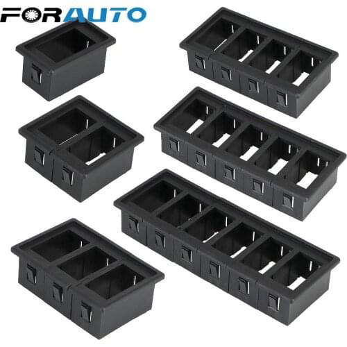 6 Types Car Marine Switch Clip Panel Holder Housing Assembly Rocker Switch Box For ARB Carling DIY Mounting