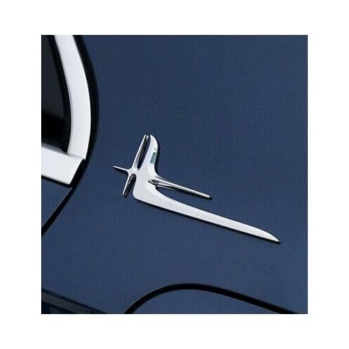 ABS Chrome Exterior Rear Window Emblem Cover Trim 2pcs For Benz A Class 2019