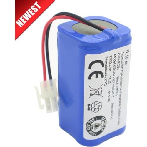 High quality Rechargeable ILIFE ecovacs Battery 14.8V 2800mAh robotic cleaner accessories parts for Chuwi ilife V7s A6 V7s pro