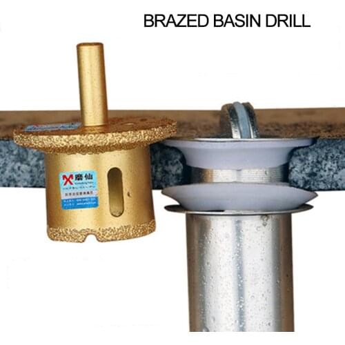 MX Diamond Basin Hole Drills Water Pipe Hole Opener Wash Basin Flower Pot Laundry Slot Hole Professional Diamond Hole Drill Bits