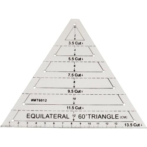 American quilts 60 degree diamond patchwork quilting ruler DIY cutting ruler MD6012 MT6012