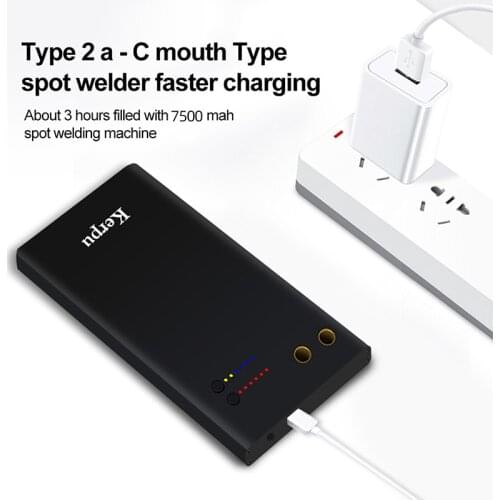 DIY Mini Spot Welder 6 Gears Spot Welding Machine Fast Charge Lithium Battery with Spot Welding Pen Nickel Sheet Charging Cable