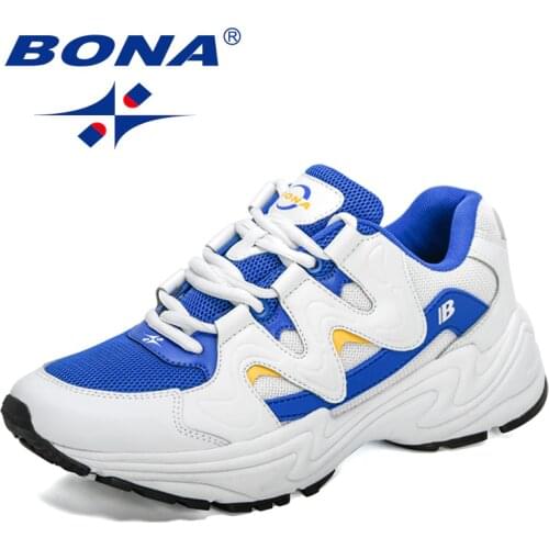 BONA 2021 New DesignersPopular Running Shoes for Men Outdoor Sneakers Jogging Shoes Man Athletic Trainers Footwear Mansculino