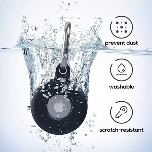 Cover for Apple Airtags Case for Airtag Protective Cat Dog Accessories Key Tag for Airtags Keychain Silicone Waterproof Bague