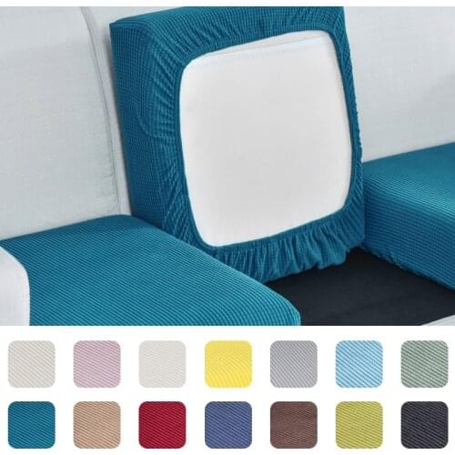 1/2/3/4 Seat Sofa Cushion Cover Chair Cover Pet Kids Furniture Protector Polar Fleece Spandex Washable Removable Slipcover