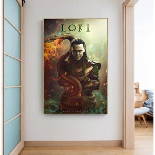 Disney Loki Season 1 TV Series Newly Released Marvel Poster and Print Canvas Painting Wall Art Pictures for Living Room No Frame
