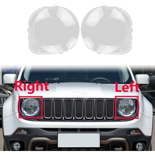 For Jeep Renegade 2016-2018 Headlight Shell Lamp Shade Transparent Lens Cover Headlight Cover