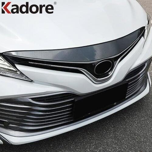 For Toyota Camry XV70 2017-2019 ABS Chrome Front Engine Grille Grill Trim Racing Grills Cover Car Radiator Protector Accessories