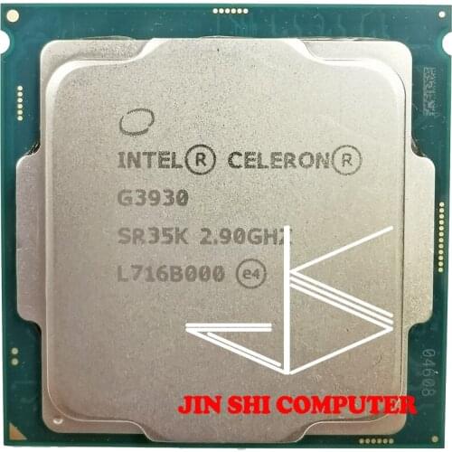 Intel Celeron G3930 2.9 GHz Dual-Core Dual-Thread CPU Processor 2M 51W LGA 1151