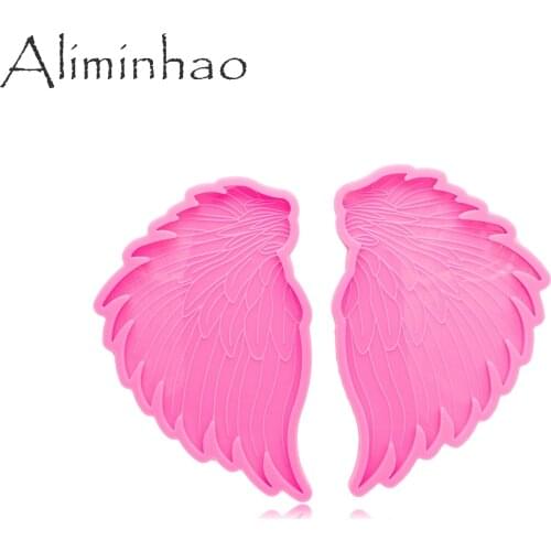 DY0966 2pc/set 4 Inches Feather Mold for Epoxy Resin Making Tools, Resin Silicon Mould Rolling Tray